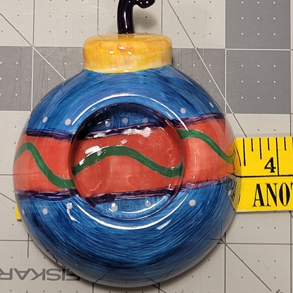 Set of 3 - Tea-light candle holder - ceramic - Hand Painted - Marianne Richmonds - Picture 15 of 16